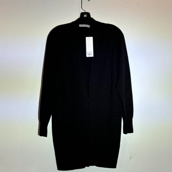 Black VINCE Cashmere Long Cardigan Sweater.  NEW WITH TAGS. - Picture 1 of 3